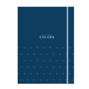 Gumis mappa, A4, Colors - Sötétkék
