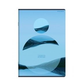   Unnatural landscape vonalas füzet, matt fóliás - lakkozott, A5/60 lap, Kék