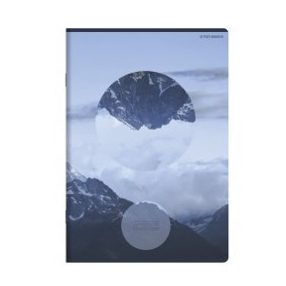   Unnatural landscape vonalas füzet, matt fóliás - lakkozott, A5/60 lap, Lila