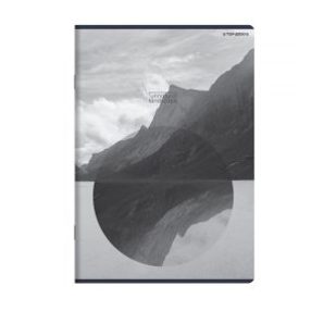   Unnatural landscape vonalas füzet, matt fóliás - lakkozott, A5/60 lap, Szürke