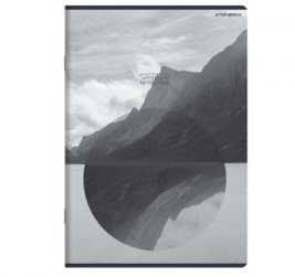 Unnatural landscape vonalas füzet, matt fóliás - lakkozott, A5/60 lap, Szürke