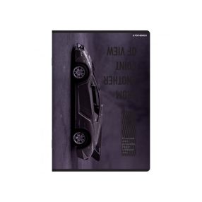   Herlitz Matt fóliás 60 lapos füzet, Autó, vonalas (A5/60 lap)