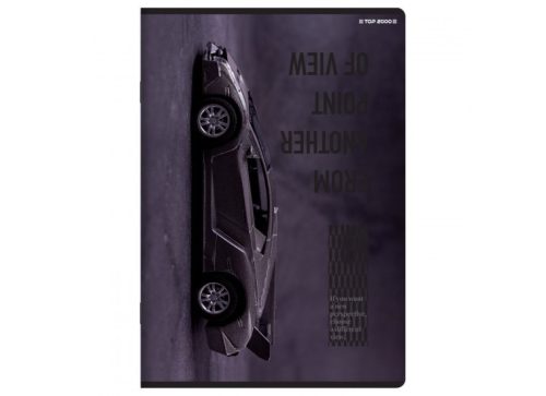 Herlitz Matt fóliás 60 lapos füzet, Autó, vonalas (A5/60 lap)