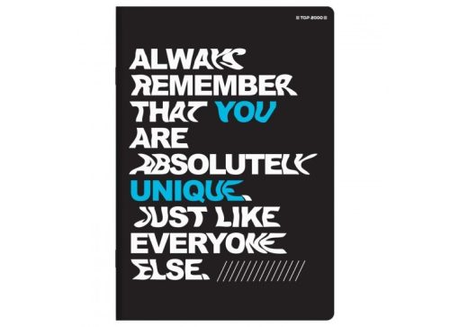 Herlitz Matt fóliás 60 lapos füzet, Always, vonalas (A5/60 lap)