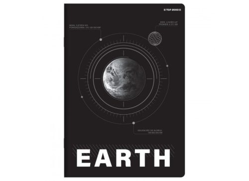 Herlitz Matt fóliás 60 lapos füzet, Föld, vonalas (A5/60 lap)