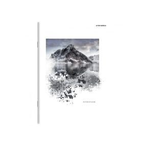   Herlitz Matt fóliás 60 lapos füzet, Hegy, vonalas (A5/60 lap)