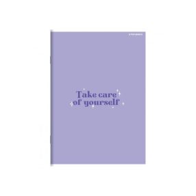   Herlitz Matt fóliás 60 lapos füzet, Lila, vonalas (A5/60 lap)