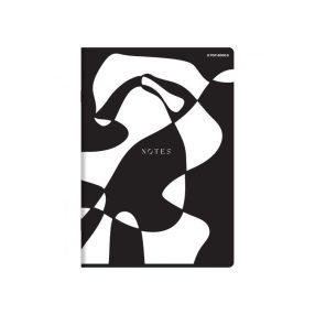   Herlitz Matt fóliás 60 lapos füzet, Zebra, vonalas (A5/60 lap)