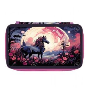 Herlitz 3 emeletes tolltartó, Lovas/Horse (üres)