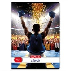 Sport vonalas füzet, A4, Box- Herlitz