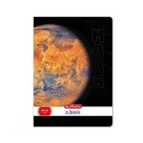 Galaxy kockás füzet, A4, Mars
