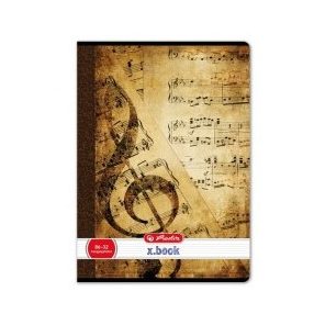 A4 Hangjegyfüzet, A4/86-32, Barna - Herlitz