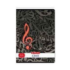 A4 Hangjegyfüzet, A4/86-32, Fekete - Herlitz