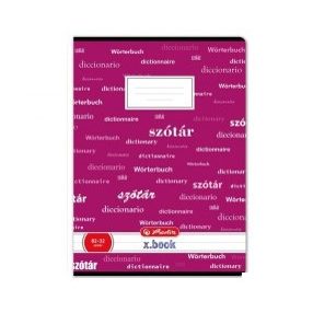 Design szótárfüzet, A4, Pink- Herlitz 