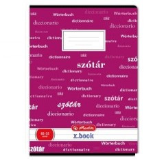 Design szótárfüzet, A4, Pink- Herlitz 