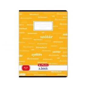 Design szótárfüzet, A4, Sárga- Herlitz 