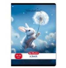 Herlitz Wonderland Nyuszi sima füzet, A5/20-32