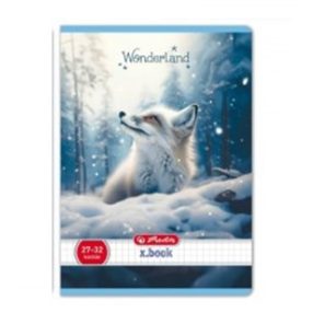 Állatos Wonderland kockás füzet, Róka (A5/27-32)