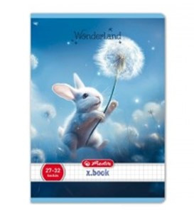 Állatos Wonderland kockás füzet, Nyuszi (A5/27-32)