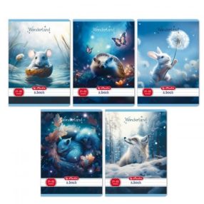 Herlitz felsős vonalas füzet, Wonderland (A5/21-32)