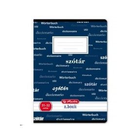 Design szótárfüzet, A/5, Sötétkék  - Herlitz 