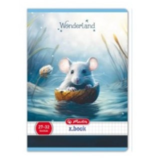 Állatos - Herlitz Wonderland 1. osztályos vonalas füzet, Egérke (A5/14-32)
