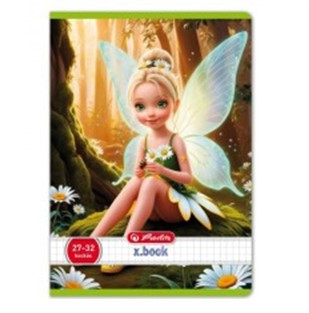 Hercegnős Herlitz Fairy 1. osztályos vonalas füzet, Erdei Tündérke (A5/14-32) 1 db