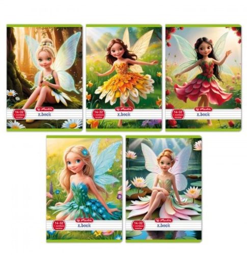 Herlitz 2. osztályos vonalas füzet, Fairy (A5/16-32)