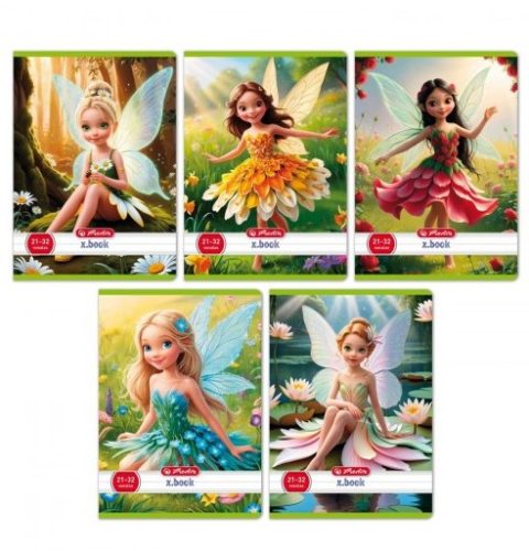 Herlitz 3. osztályos vonalas füzet, Fairy (A5/12-32)