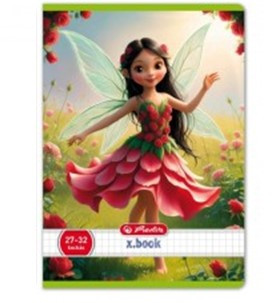 Hercegnős Herlitz Fairy 3. osztályos vonalas füzet, Tündérke és a pipacs (A5/12-32)