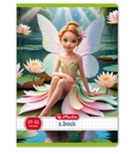 Hercegnős Herlitz Fairy 3. osztályos vonalas füzet, Tündérke és Tavirózsa (A5/12-32)