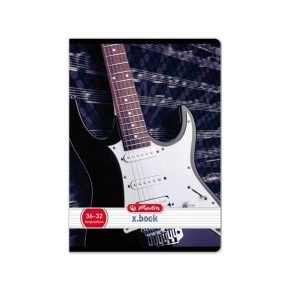 Design Gitár hangjegyfüzet, A5/36-32 - Herlitz