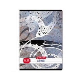 Design Szürke hangsor hangjegyfüzet, A5/36-32 - Herlitz