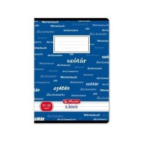 Design szótárfüzet, A/5, Kék - Herlitz 