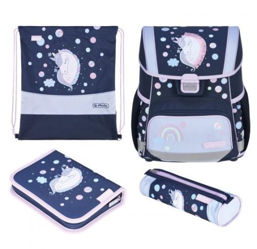 Herlitz Loop Plus iskolatáska szett, Unicorn Dream/Lovas