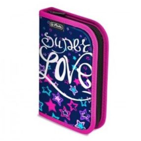   Herlitz kihajtható tolltartó, Star/Csillag, 2 klapnis (35 részes töltött)