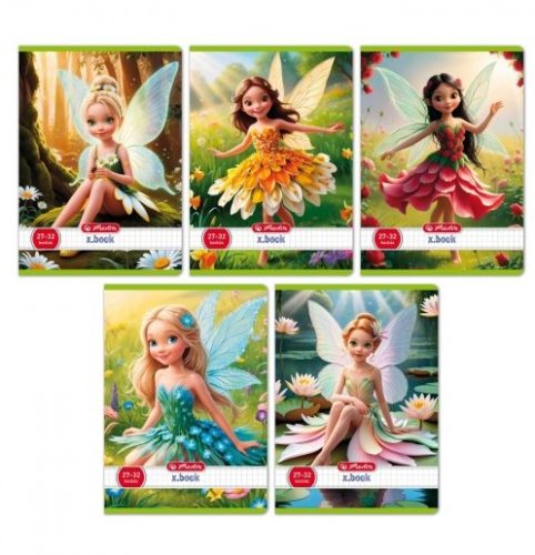 Herlitz kockás füzet, Fairy (A5/27-32)