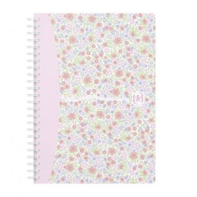 Oxford Floral spirálfüzet, A5/60 vonalas