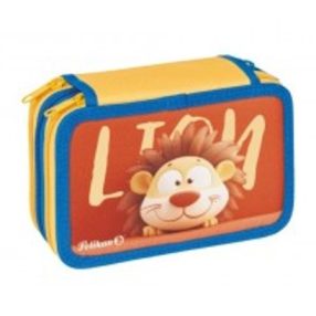   3 emeletes Herlitz tolltartó, Happy Animals/Lion/Oroszlán (43 részes töltött) 
