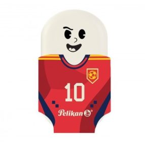   Ovális radír, Squeezy Sports, Piros "10"- Herlitz 