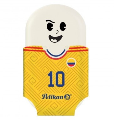 Ovális radír, Squeezy Sports, Sárga "10" - Herlitz 