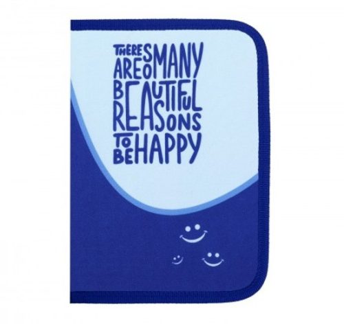 Herlitz kihajtható tolltartó, Blue, 2 klapnis (üres)