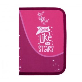 Herlitz kihajtható tolltartó, Pink, 2 klapnis (üres)