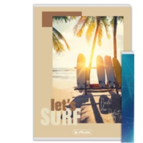   Herlitz felsős vonalas füzet, Sport, Let's Surf  (A5/12-32)