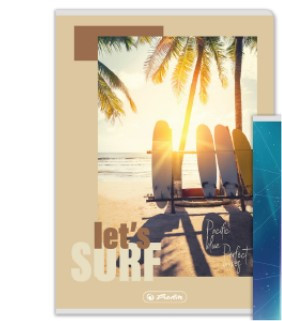 Herlitz felsős vonalas füzet, Sport, Let's Surf  (A5/12-32)