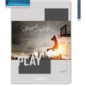 Herlitz felsős vonalas füzet, Sport, Play (A5/12-32)