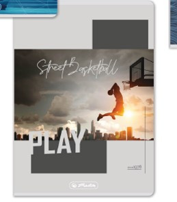 Herlitz felsős vonalas füzet, Sport, Play (A5/12-32)
