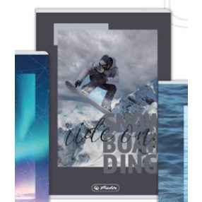 Herlitz felsős vonalas füzet, Sport, Snow (A5/12-32)