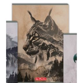   Herlitz felsős vonalas füzet, Into The Wild, Hiúz (A5/12-32)