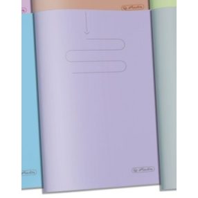   Fóliás színes vonalas füzet, A4/60 (60 lapos!), LILA - Herlitz